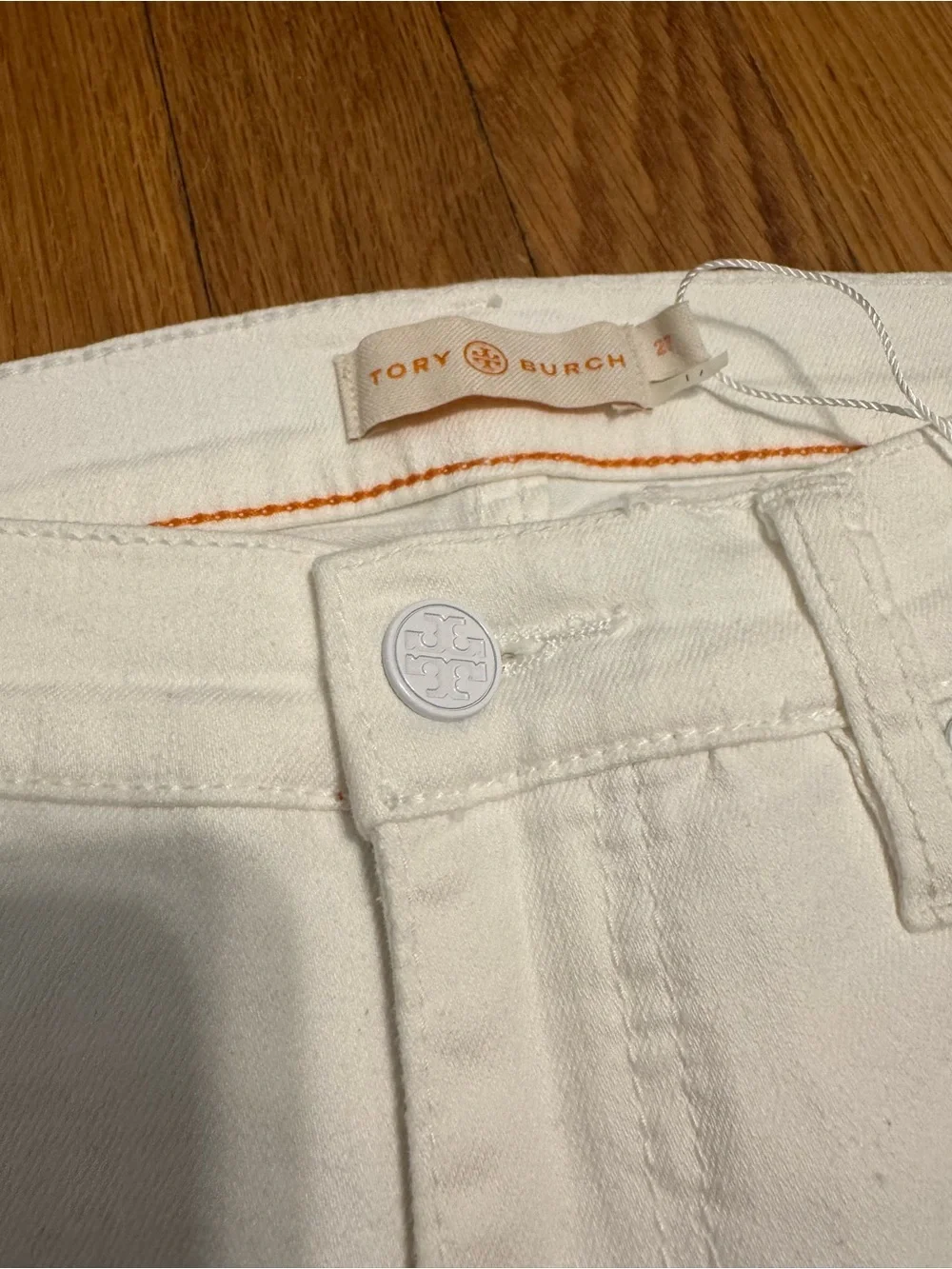 Tory Burch White Skinny Jeans